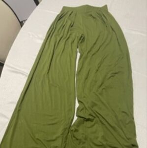 An olive green lounge/brunch set.